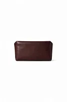 The Row Клатч Compact Square Clutch Burgundy из кожи Burgundy - фото 1