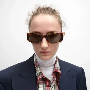 Celine Солнцезащитные очки Journey Acetate Spotted Havana - фото 2