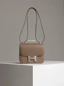 Hermès Сумка Constance 18 Mini Etoupe Epsom Palladium Hardware - фото 1
