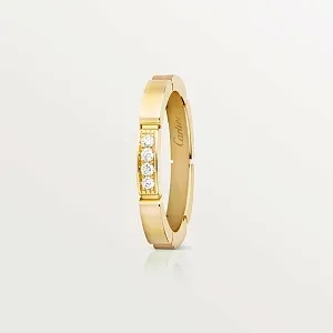 Cartier Обручальное кольцо c 4 бриллиантами Maillon Panthere Yellow Gold - фото 3