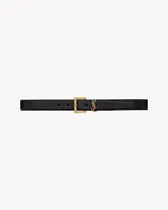 Saint Laurent Ремень Cassandre Black - фото 1