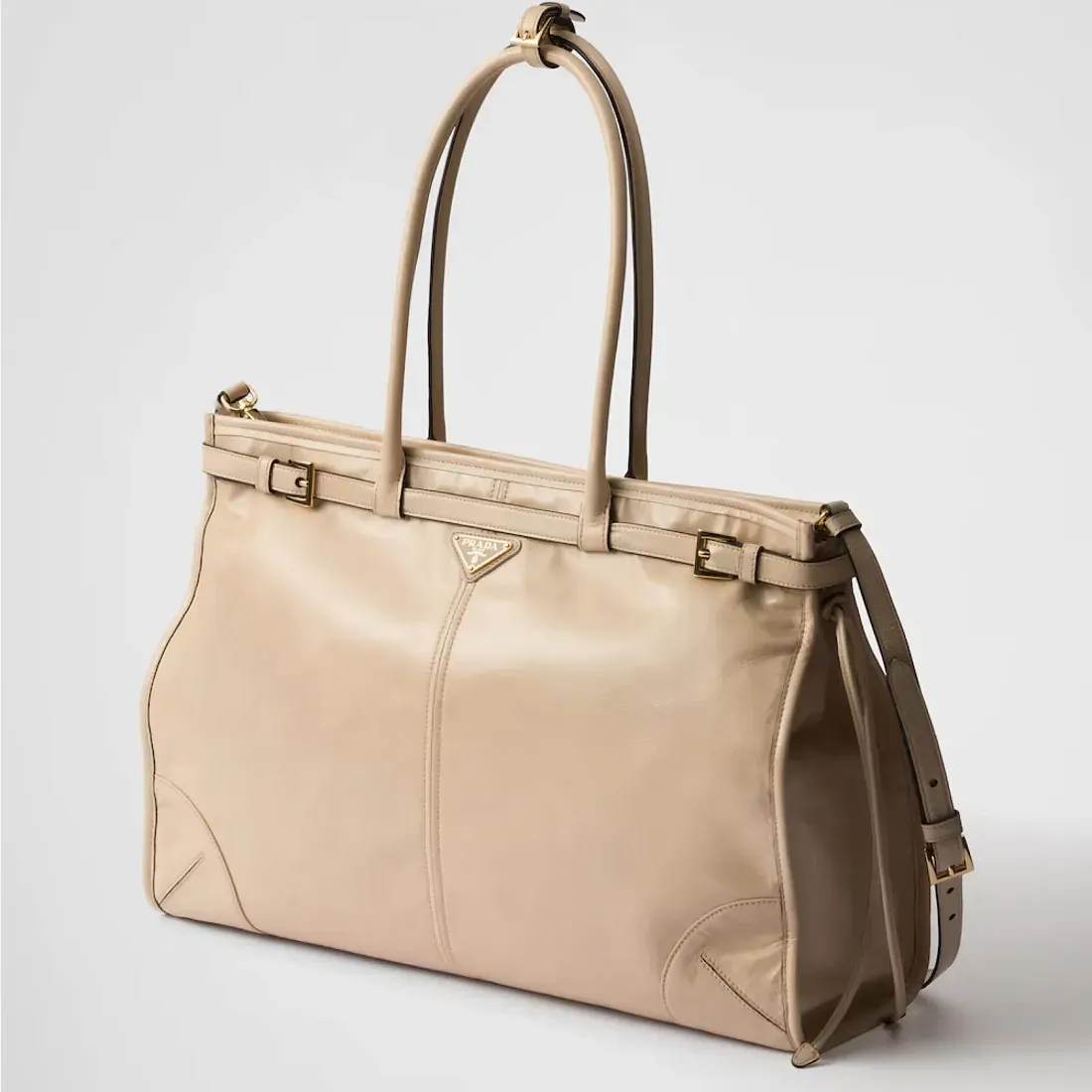 Prada Сумка большого размера из кожи Travertine - фото 3