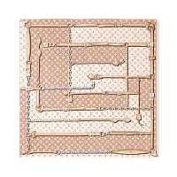 Louis Vuitton Платок-каре Monogram Confidential Dune - фото 1