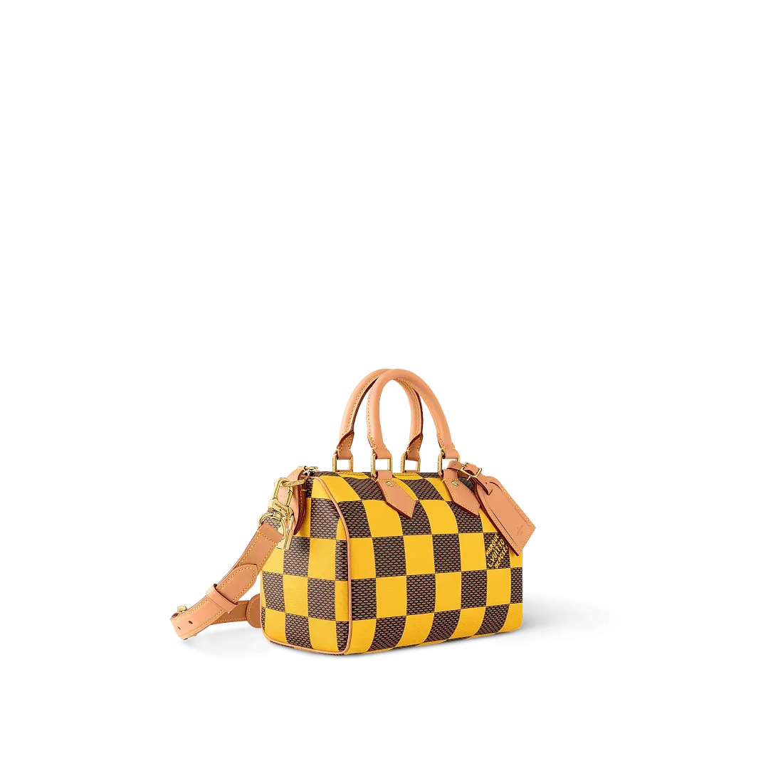 Louis Vuitton Сумка Speedy 25 с плечевым ремнем Jaune Mat - фото 3