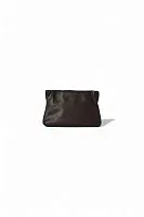 The Row Клатч Bourse Clutch Dark Brown из кожи Dark Brown - фото 1