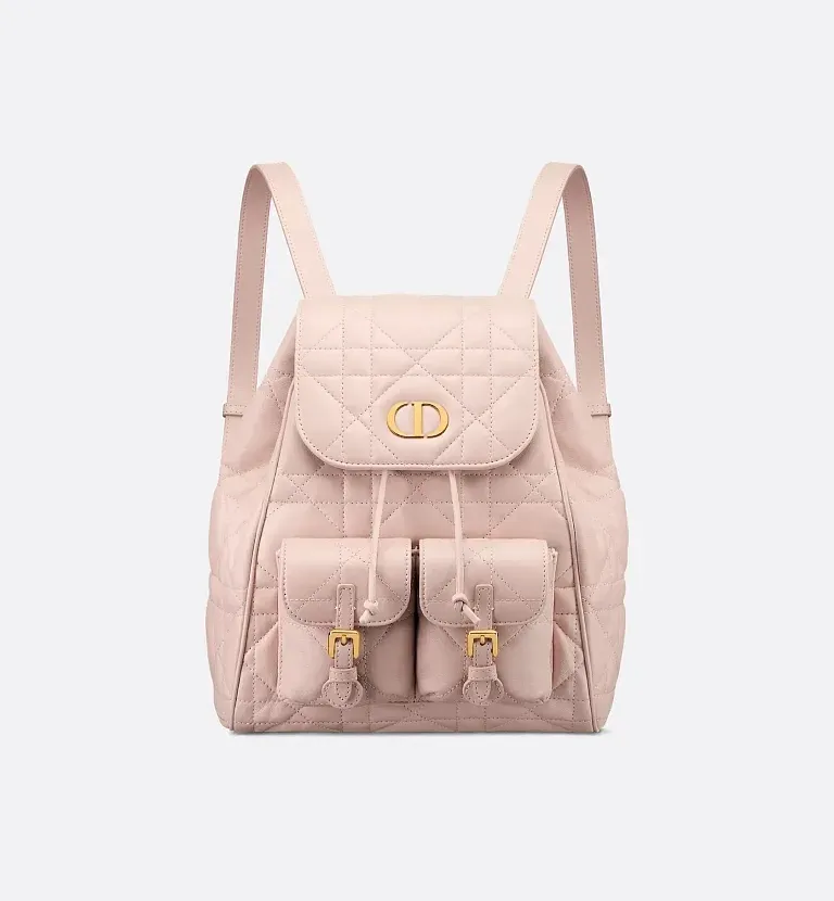 Рюкзак Caro модель среднего формата Dior Pink - фото 1