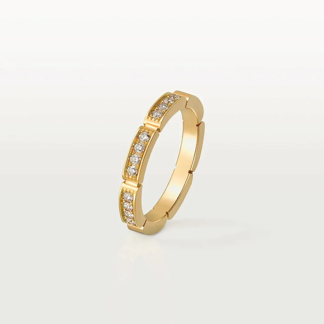 Cartier Обручальное кольцо Maillon Panthere с бриллиантовым паве - фото 3