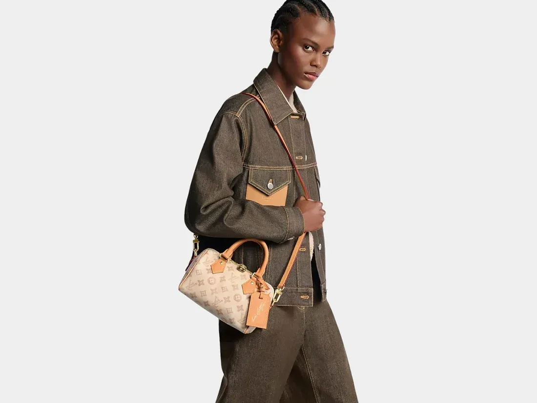 Louis Vuitton Сумка Speedy Bandouliere 20 NV Beige - фото 2