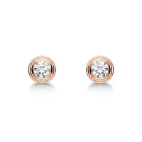 Cartier Серьги d'Amour stud earrings, 2 diamonds, small model Rose Gold - фото 1