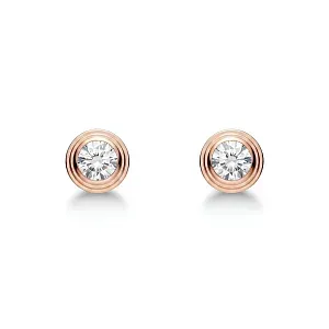 Cartier Серьги d'Amour stud earrings, 2 diamonds, small model Rose Gold - фото 1