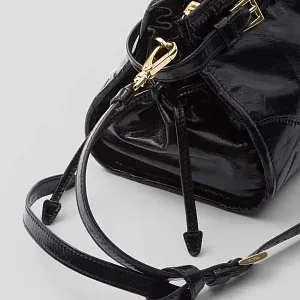 Prada Маленькая кожаная сумка через плечо Black - фото 6