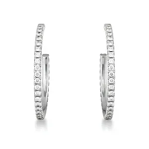 Cartier Серьги Etincelle de hoop earrings, medium model, paved - фото 1