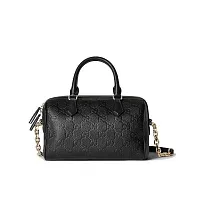 Gucci Маленькая сумка с верхней ручкой GG Black - фото 1