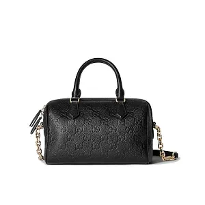 Gucci Маленькая сумка с верхней ручкой GG Black - фото 1