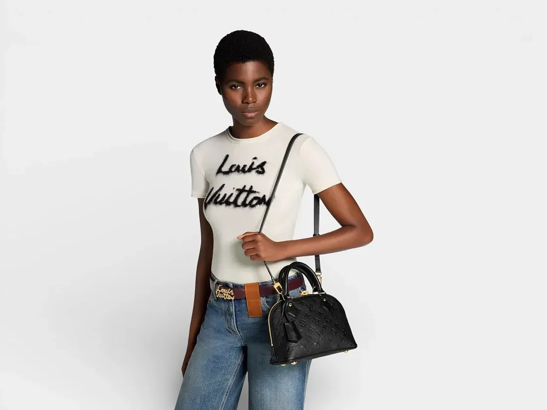 Louis Vuitton Сумка Alma Black - фото 4