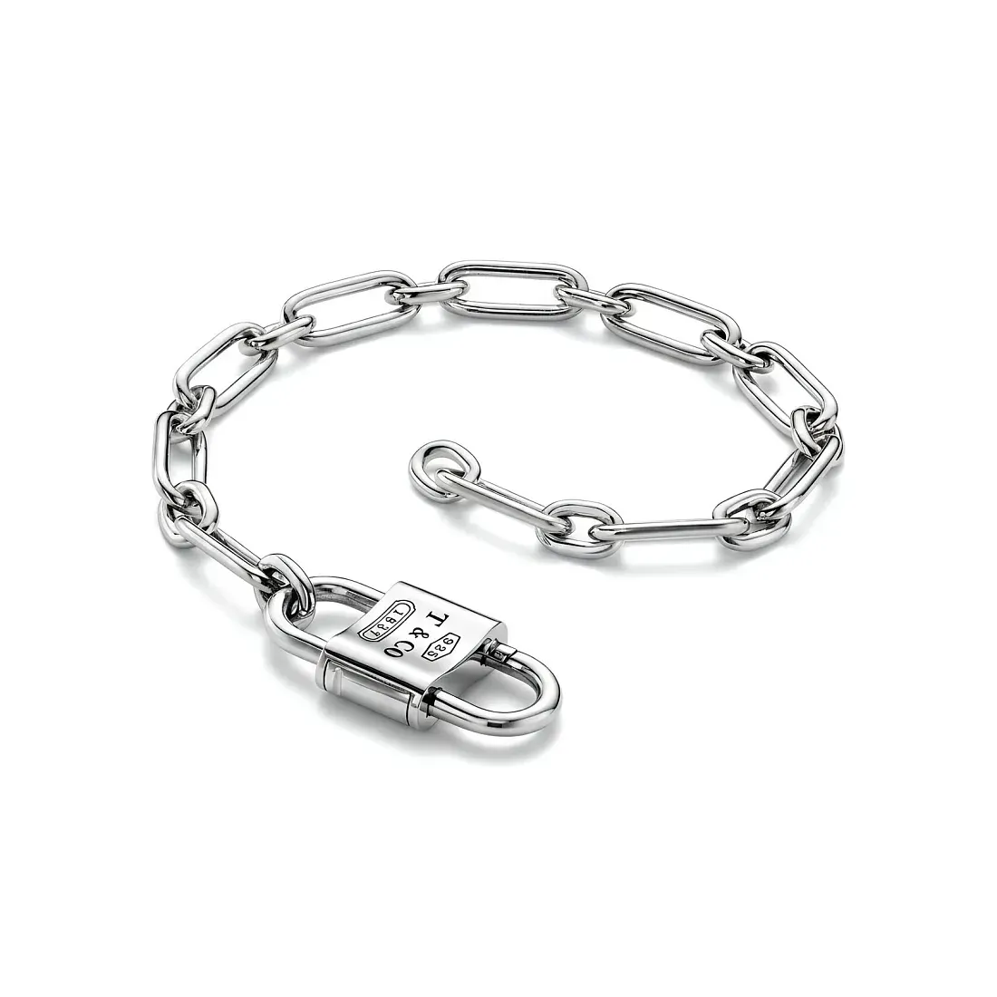 Tiffany & Co. Браслет Double-shackle padlock bracelet in 925 sterling silver Medium Men - фото 4