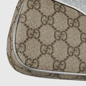 Gucci Мини-сумка Ophidia Beige / Ebony Silver - фото 3