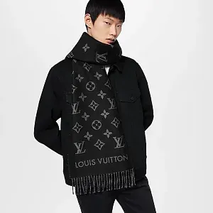 Louis Vuitton Шарф All About Monogram Black - фото 2