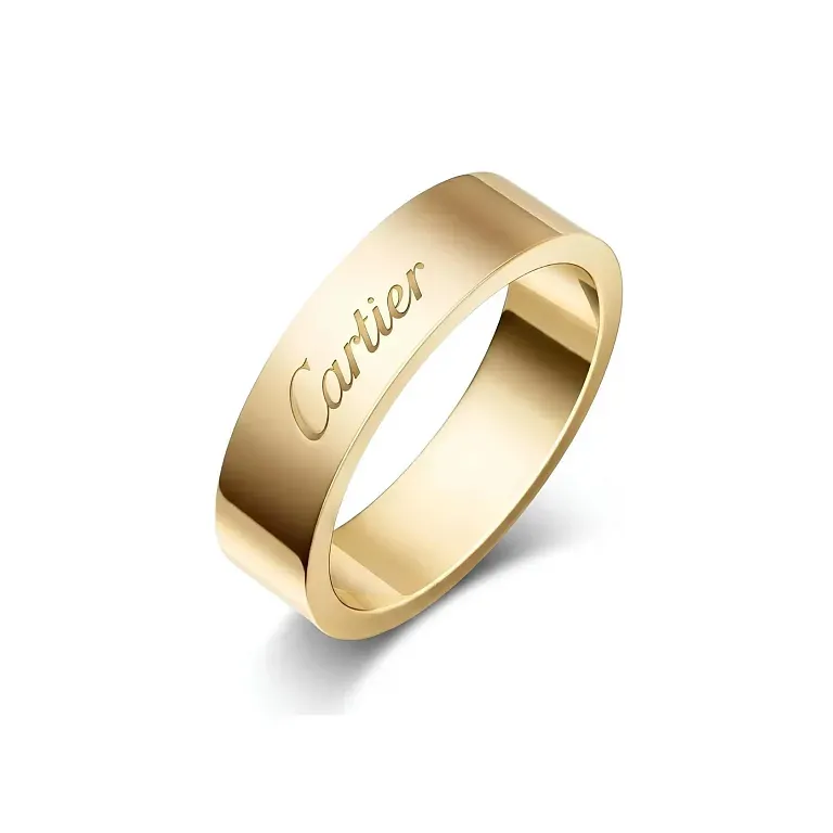 Обручальное кольцо C de Cartier 5 мм Yellow Gold - фото 1
