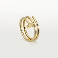 Cartier Двойное кольцо с бриллиантами Juste Un Clou Yellow Gold - фото 1