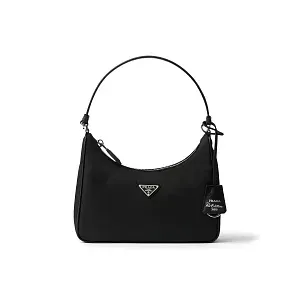 Prada Mини-сумка из Re-Nylon и сафьяновой кожи Re-Edition 2005 Pale Blue - фото 7