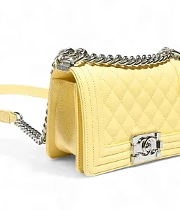 Chanel Сумка Boy Light Yellow - фото 4