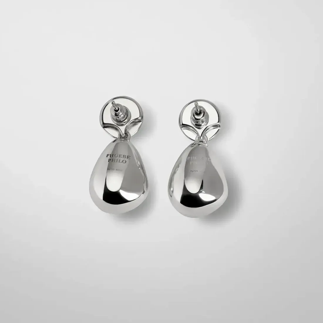 Phoebe Philo Серьги с двумя шариками Silver - фото 2
