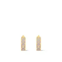 Louis Vuitton Серьги Nanogram Enamel Marron Clair - фото 1