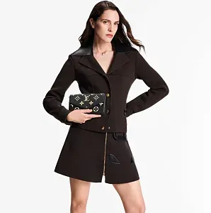 Louis Vuitton Клатч Felicie Black/Beige - фото 2