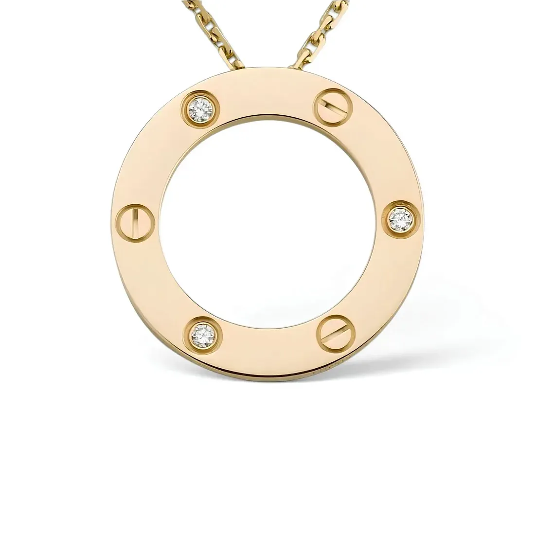 Cartier Кулон Love, 3 diamonds Man Yellow Gold - фото 3