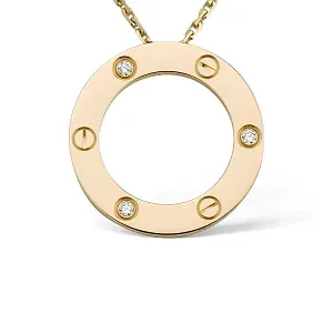 Cartier Кулон Love, 3 diamonds Man Yellow Gold - фото 3