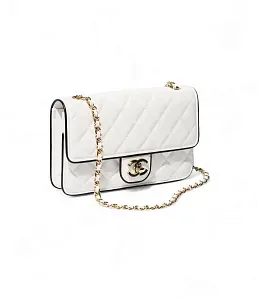 Chanel Кошелек с цепью White and Black - фото 2