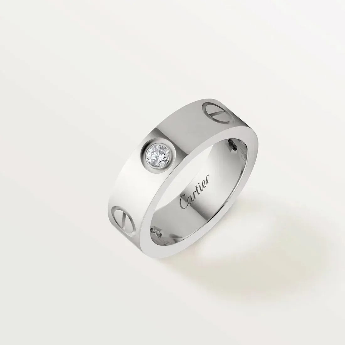 Cartier Кольцо Love с тремя бриллиантами White Gold - фото 4