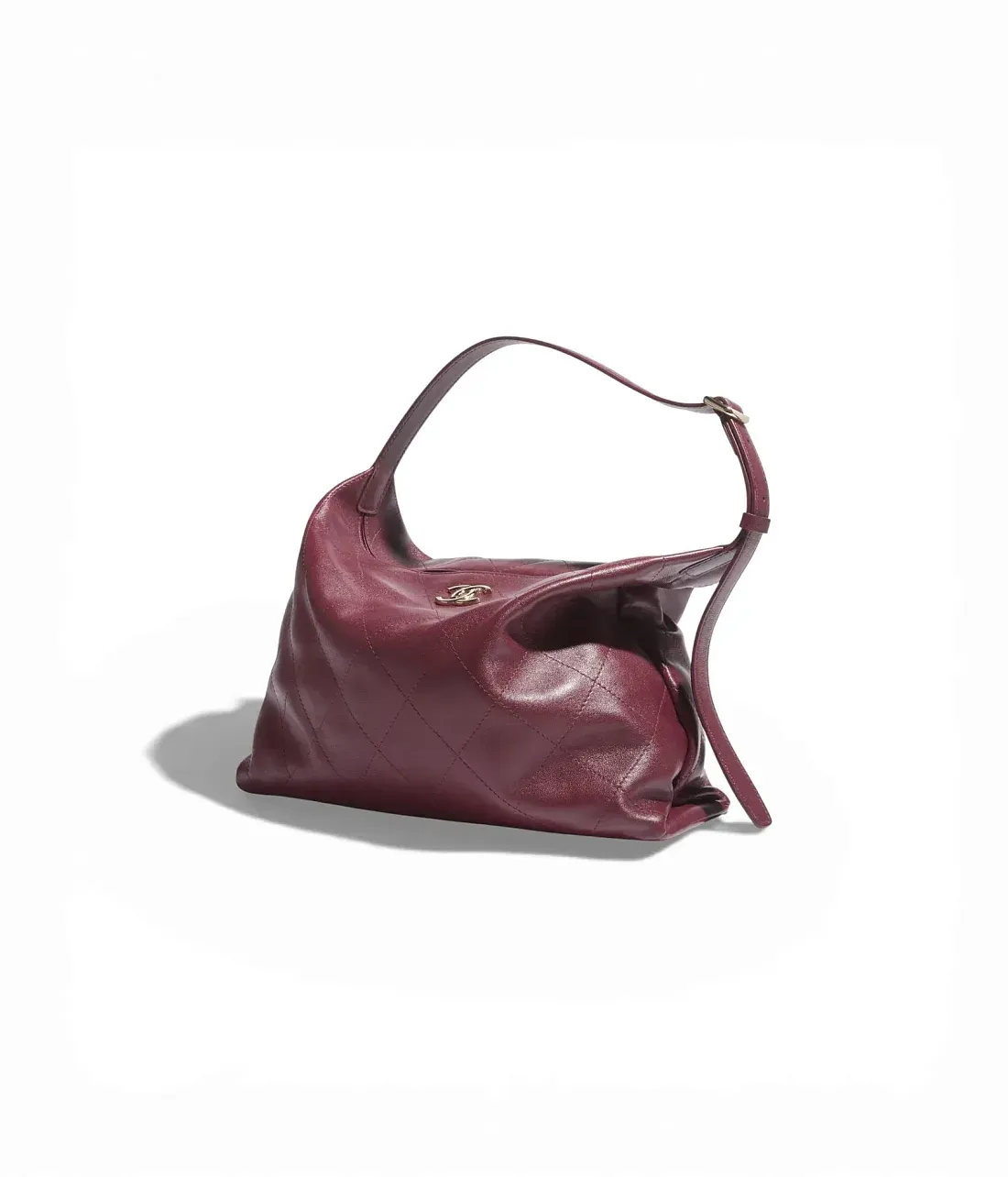 Chanel Сумка Maxi Sac Hobo Dark Burgundy - фото 3