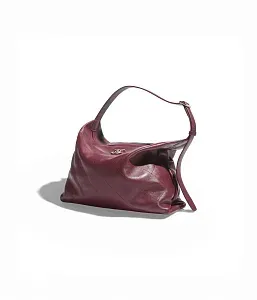 Chanel Сумка Maxi Sac Hobo Dark Burgundy - фото 3