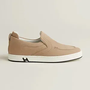 Hermès Кеды Kiddy Slip-On Beige Camel - фото 3