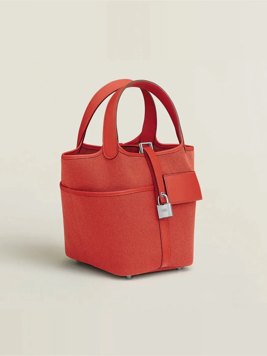 Hermès Сумка Picotin 18 Cargo Orange Field Goeland Swift Palladium Hardware - фото 2