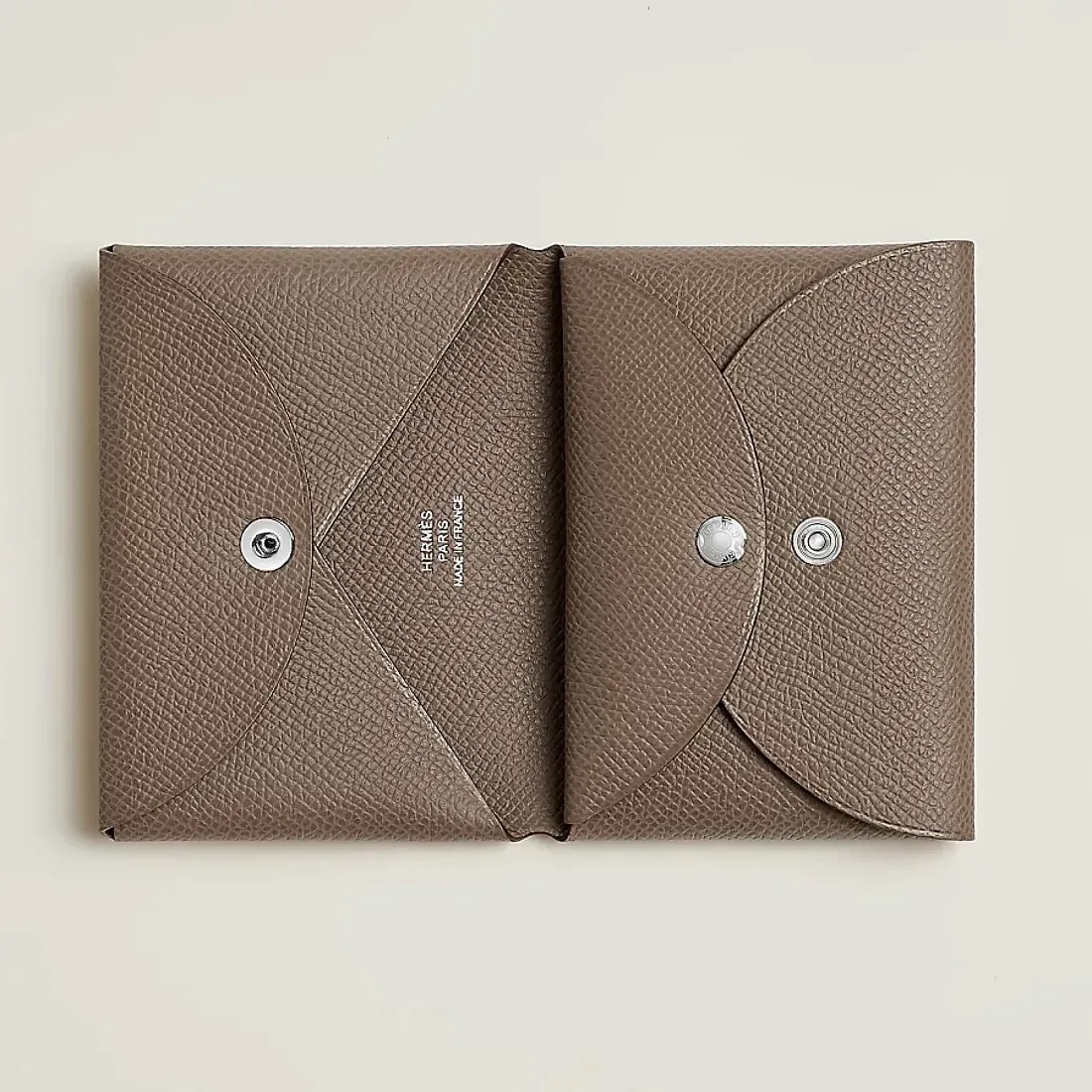 Hermès Кардхолдер Calvi Duo Etoupe - фото 2