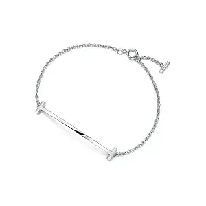 Tiffany & Co. Браслет T Smile Bracelet White Gold - фото 1