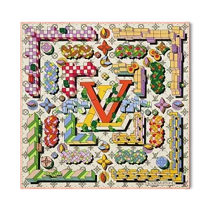 Louis Vuitton Платок-каре Maze Of Precious 90 Safran - фото 1