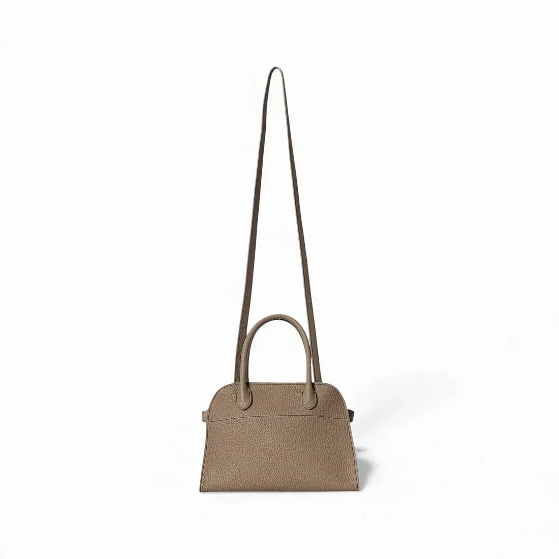 The Row Сумка Soft Margaux 10 Smoked Taupe из кожи - фото 3