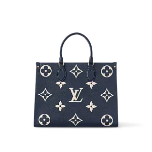 Louis Vuitton Сумка-тоут Cabas Onthego MM Navy /Cream - фото 1