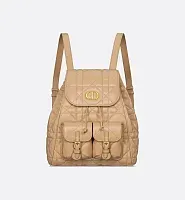 Dior Рюкзак Caro модель среднего формата Biscuit - фото 1