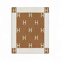 Hermès Плед Avalon Ecru / Camel - фото 1