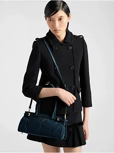 Prada Средняя кожаная сумка Denim - фото 6