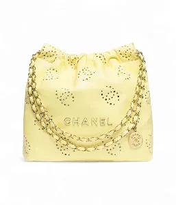 Chanel Сумка Mini 22 Jaune Clair - фото 1