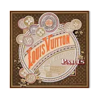 Louis Vuitton Платок-каре Malles Merveilleuses 90 Marron Fonce - фото 1