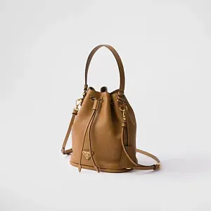 Prada Кожаная мини-сумка Caramel - фото 2