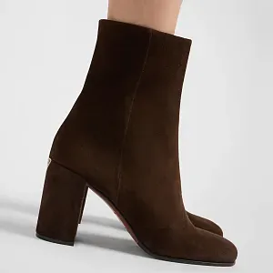 Prada Замшевые ботильоны Dark Brown - фото 2