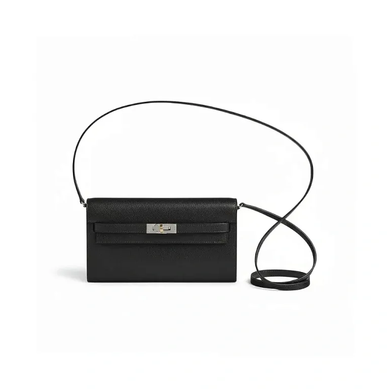 Мини-сумка Hermes Electrum Kelly To Go Noir Chamkila Palladium Hardware - фото 1